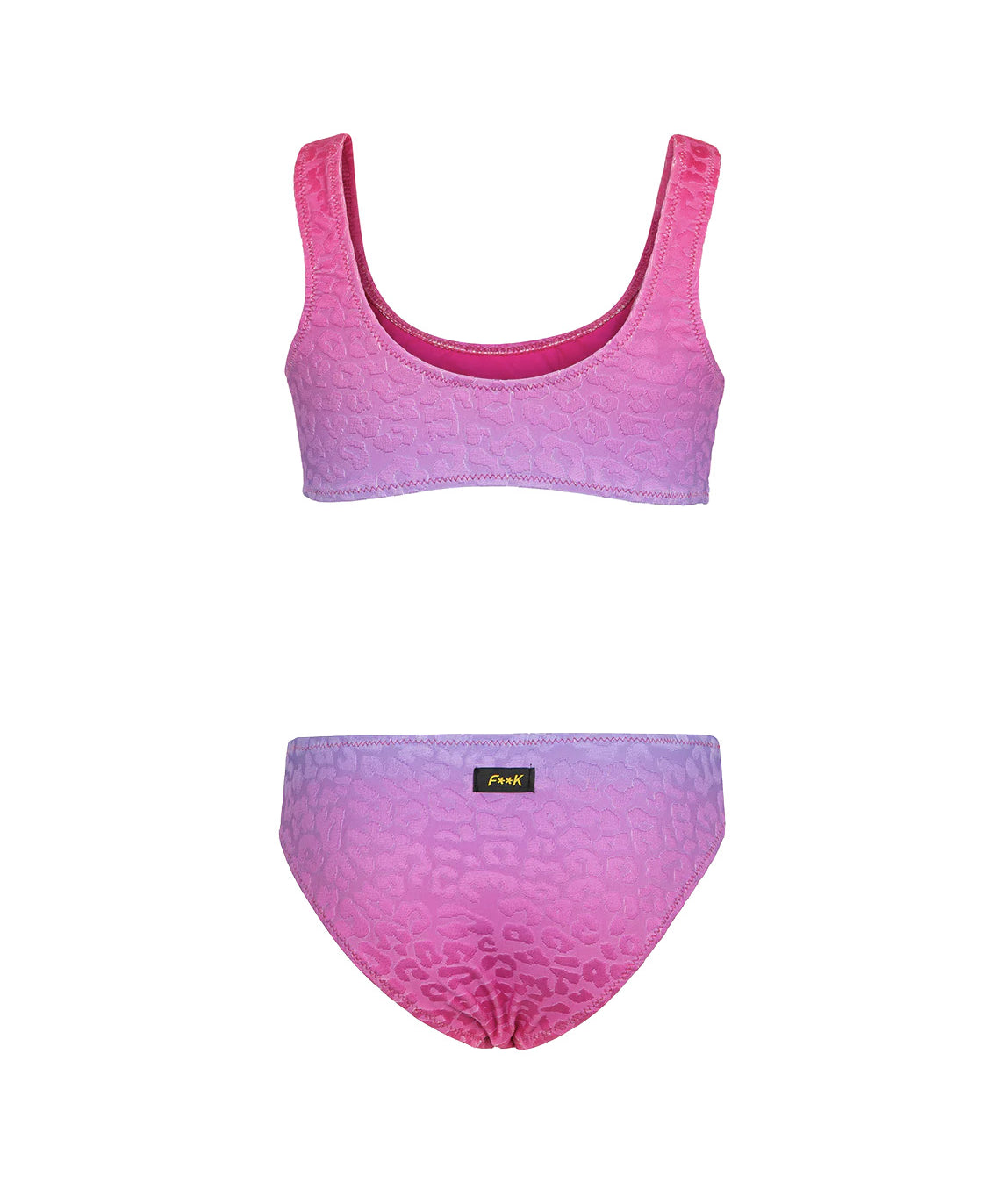 F**K Kids Costume a Fascia Fantasia Leopardato Viola Dissolvenza per Bambine