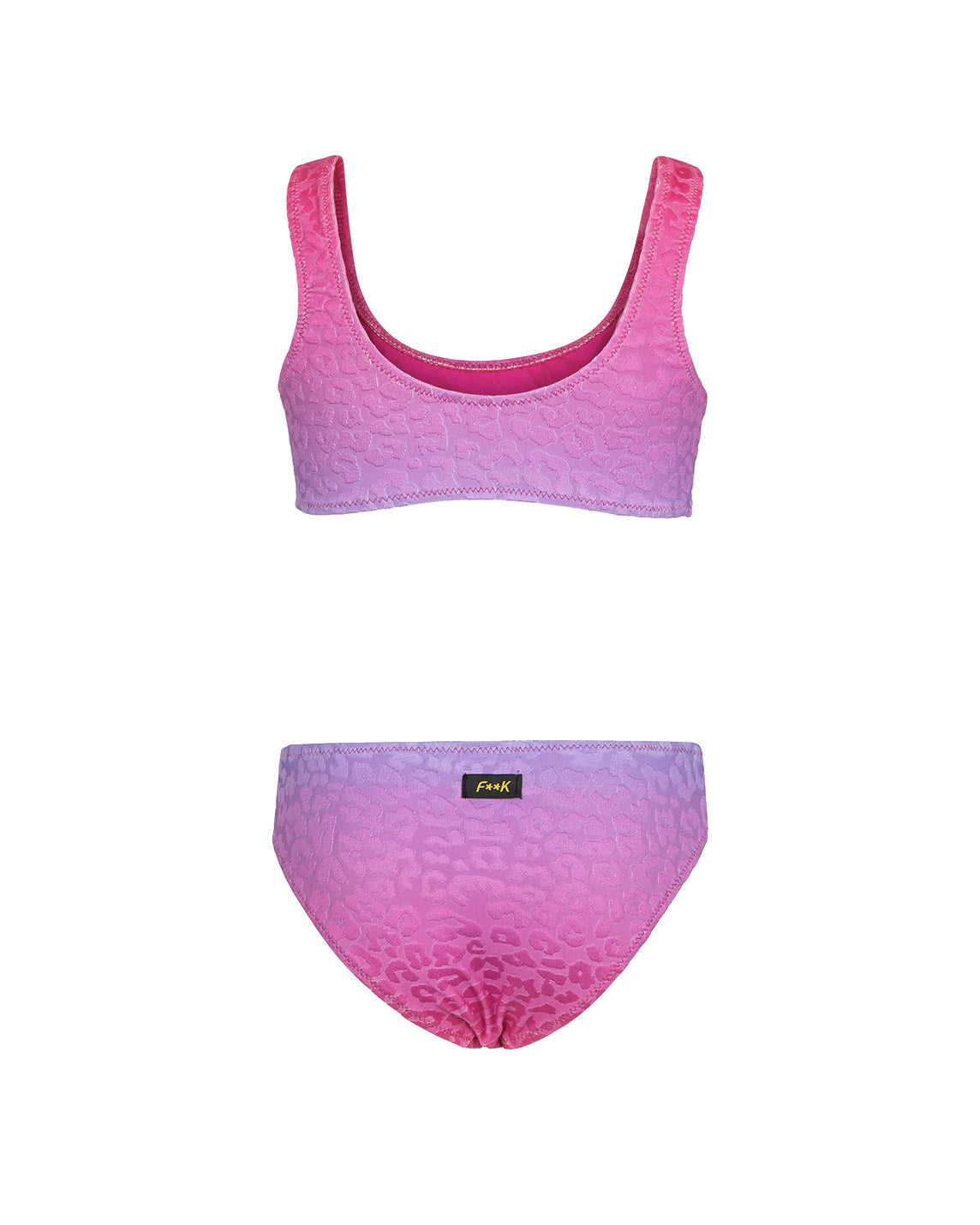 F**K Kids Costume a Fascia Fantasia Leopardato Viola Dissolvenza per Bambine