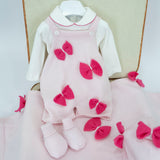 Le Coconnè Tutina Rosa con Fiocchi per Neonate