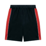 Gcds Kids Bermuda Nero e Rosso con Logo per Bambini
