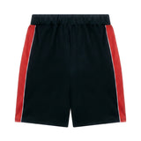Gcds Kids Bermuda Nero e Rosso con Logo per Bambini