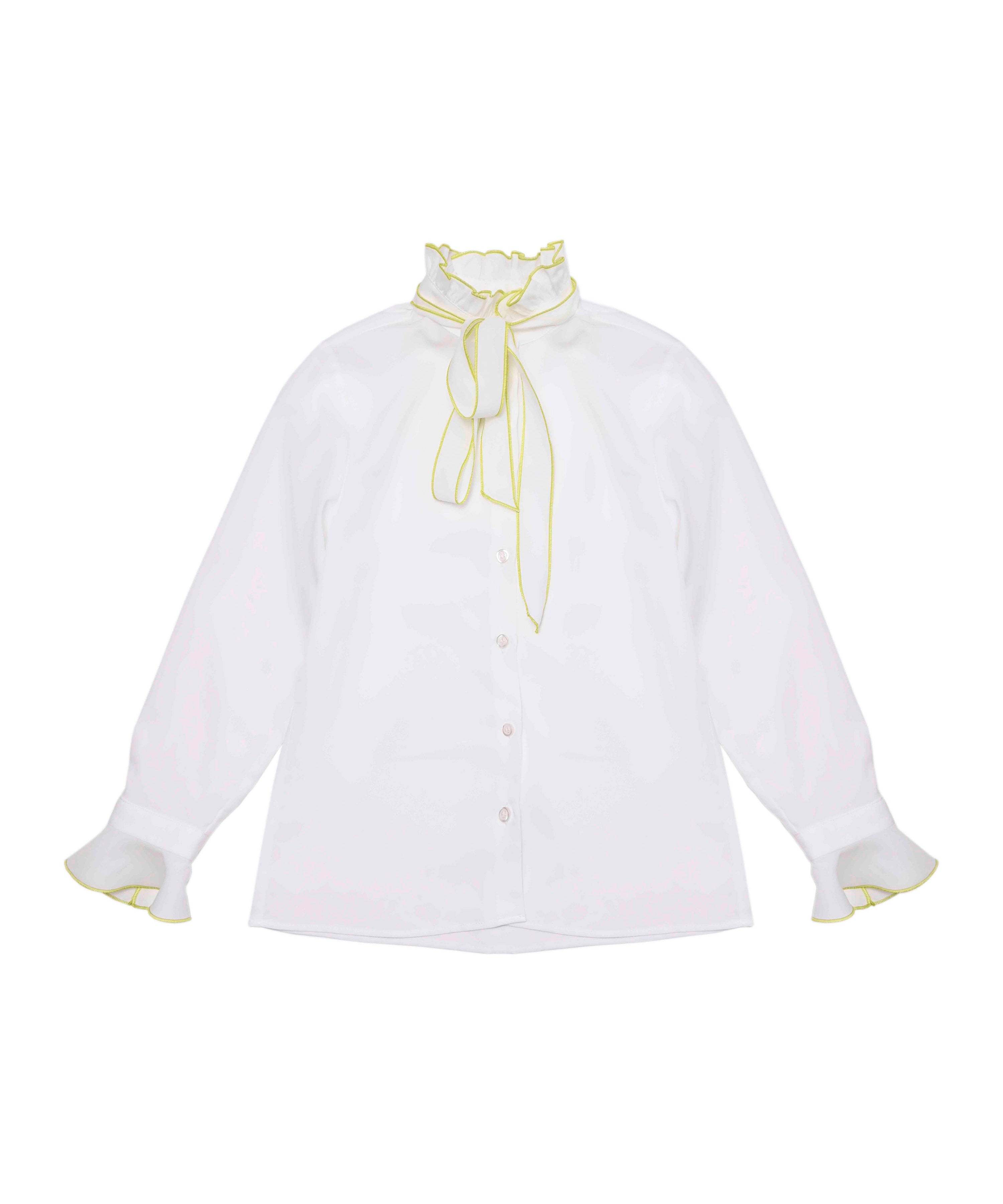 Vicolo Kids Camicia Panna con Fiocco per Bambine