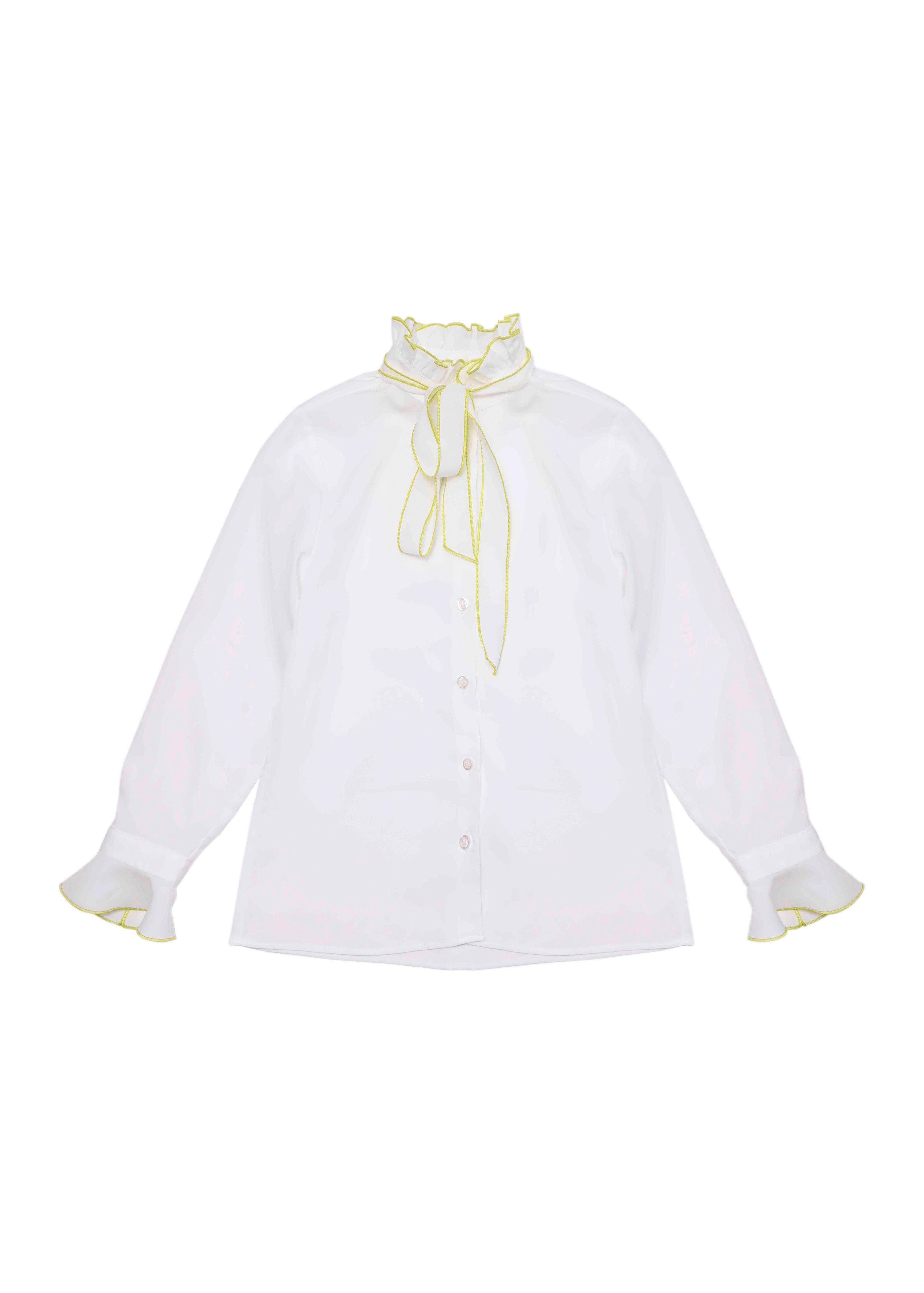 Vicolo Kids Camicia Panna con Fiocco per Bambine