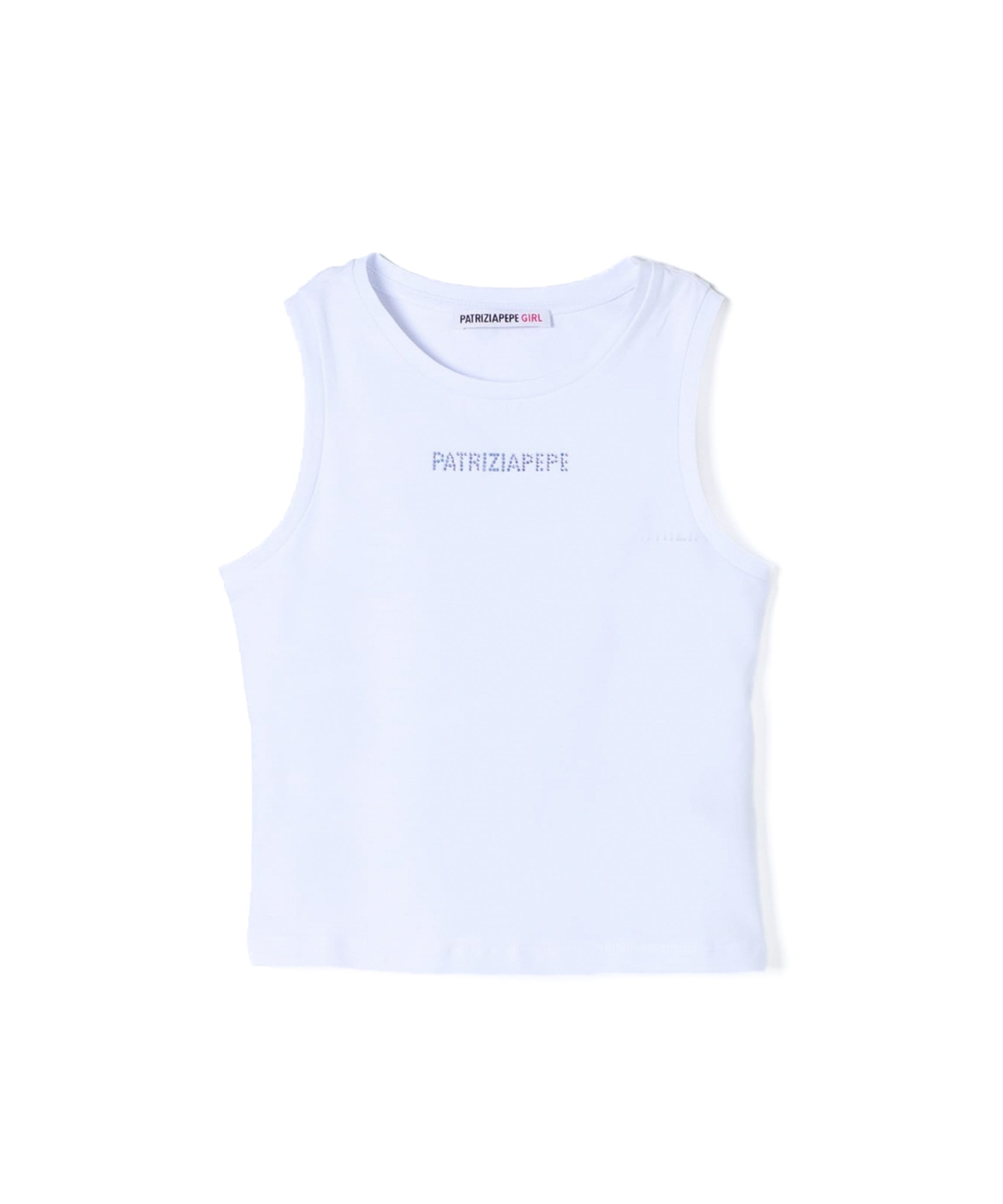 Patrizia Pepe Canotta Bianca per Bambine