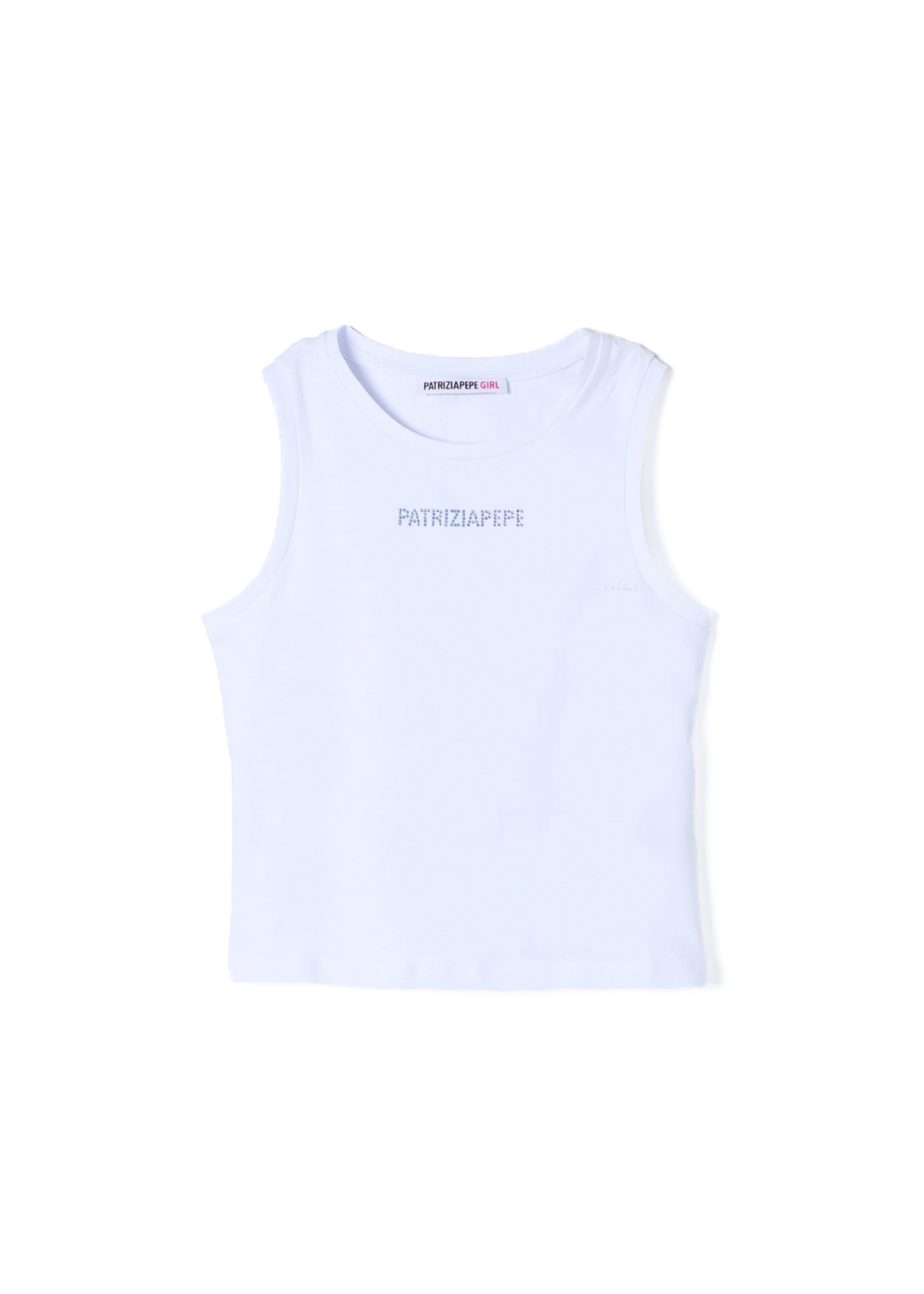 Patrizia Pepe Canotta Bianca per Bambine