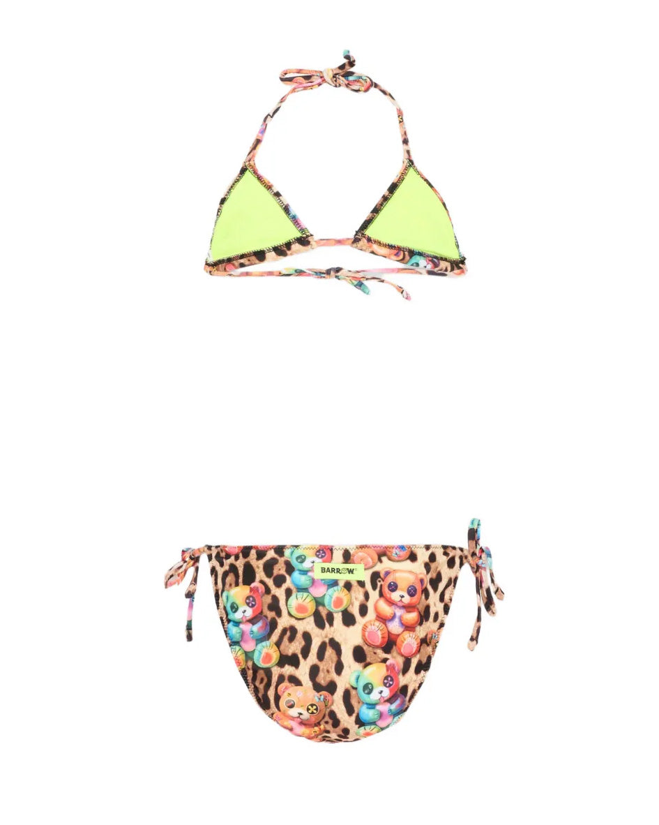 Barrow Kids Costume Bikini Fantasia Leopardato Multicolor per Bambine