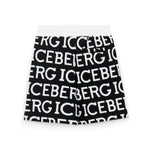 Iceberg Kids Bermuda in Felpa con Logo Monogram Nero per Neonati