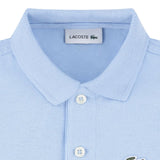Lacoste Kids Polo Celeste con Logo per Bambini