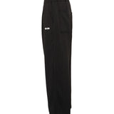 MSGM Kids Pantalone Nero Gessato Unisex