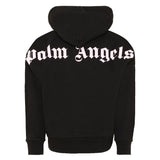 Palm Angels Kids Felpa Nero con Stampa Unisex