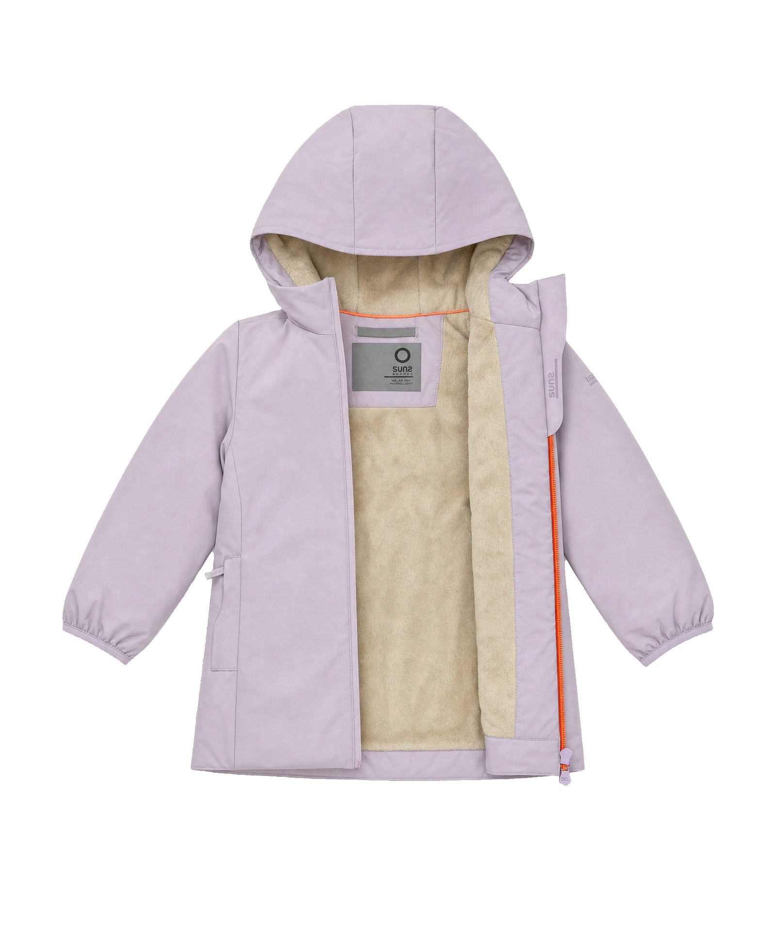 Suns Kids Giubbino Lavanda con Cappuccio per Neonate