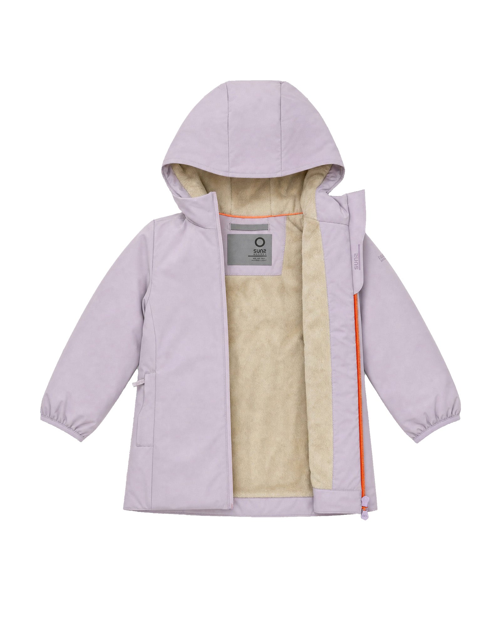 Suns Kids Giubbino Lavanda con Cappuccio per Neonate