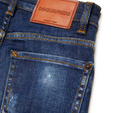 Dsquared2 Kids Jeans Denim Blu per Bambini (dettaglio)