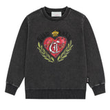 Just Cavalli Kids Felpa Nero con Stampa Cuore per Bambine