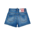 Dsquared2 Kids Short in Denim Blu per Bambine