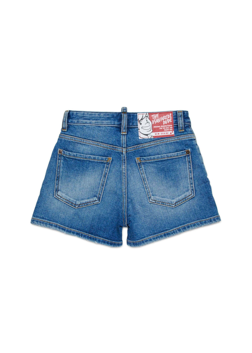 Dsquared2 Kids Short in Denim Blu per Bambine