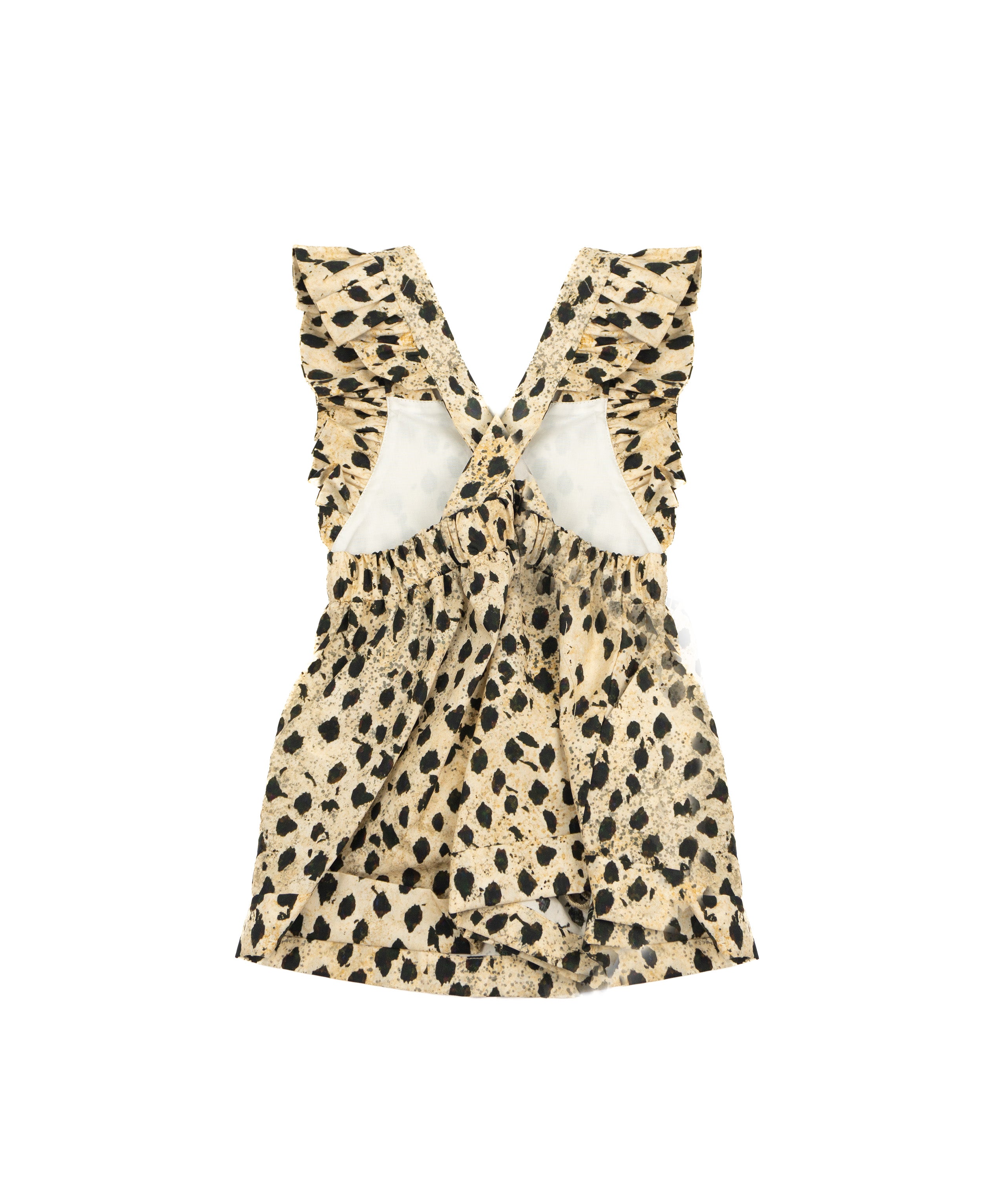 Elisabetta Franchi la Mia Bambina Salopette con Motivo Animalier per Neonate