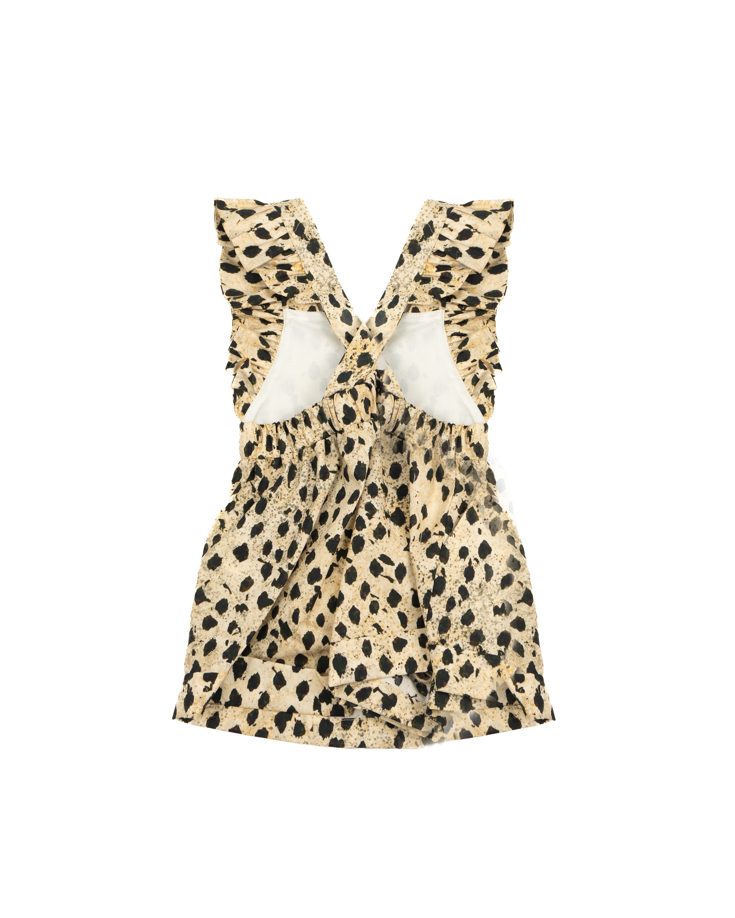 Elisabetta Franchi la Mia Bambina Salopette con Motivo Animalier per Neonate