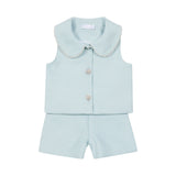 Deolinda Kids Completo Verde Acqua per Neonate