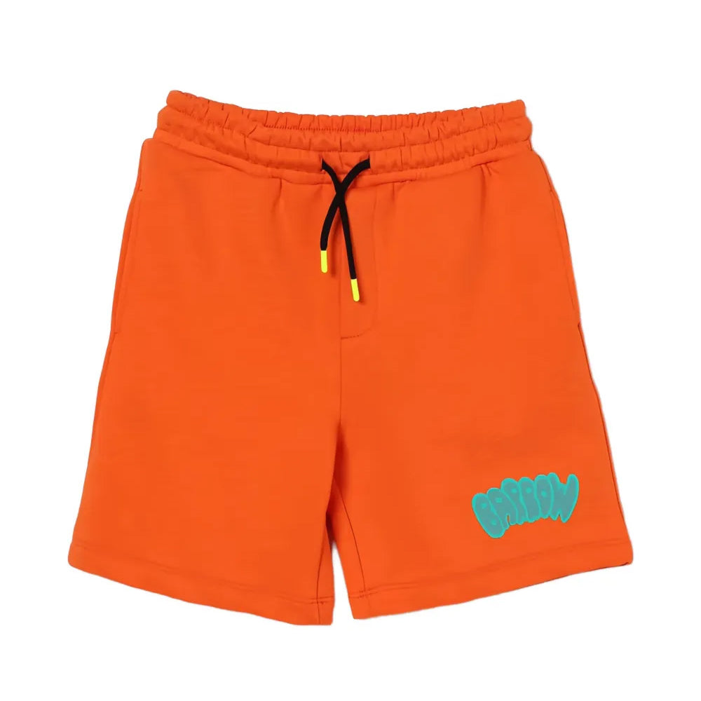 Barrow Kids Short Arancione con Logo per Bambine