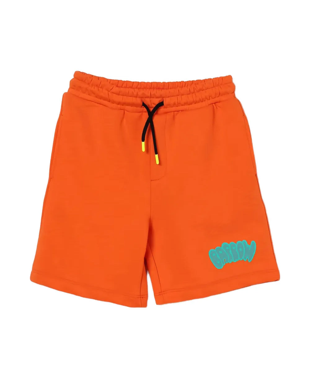 Barrow Kids Short Arancione con Logo per Bambine