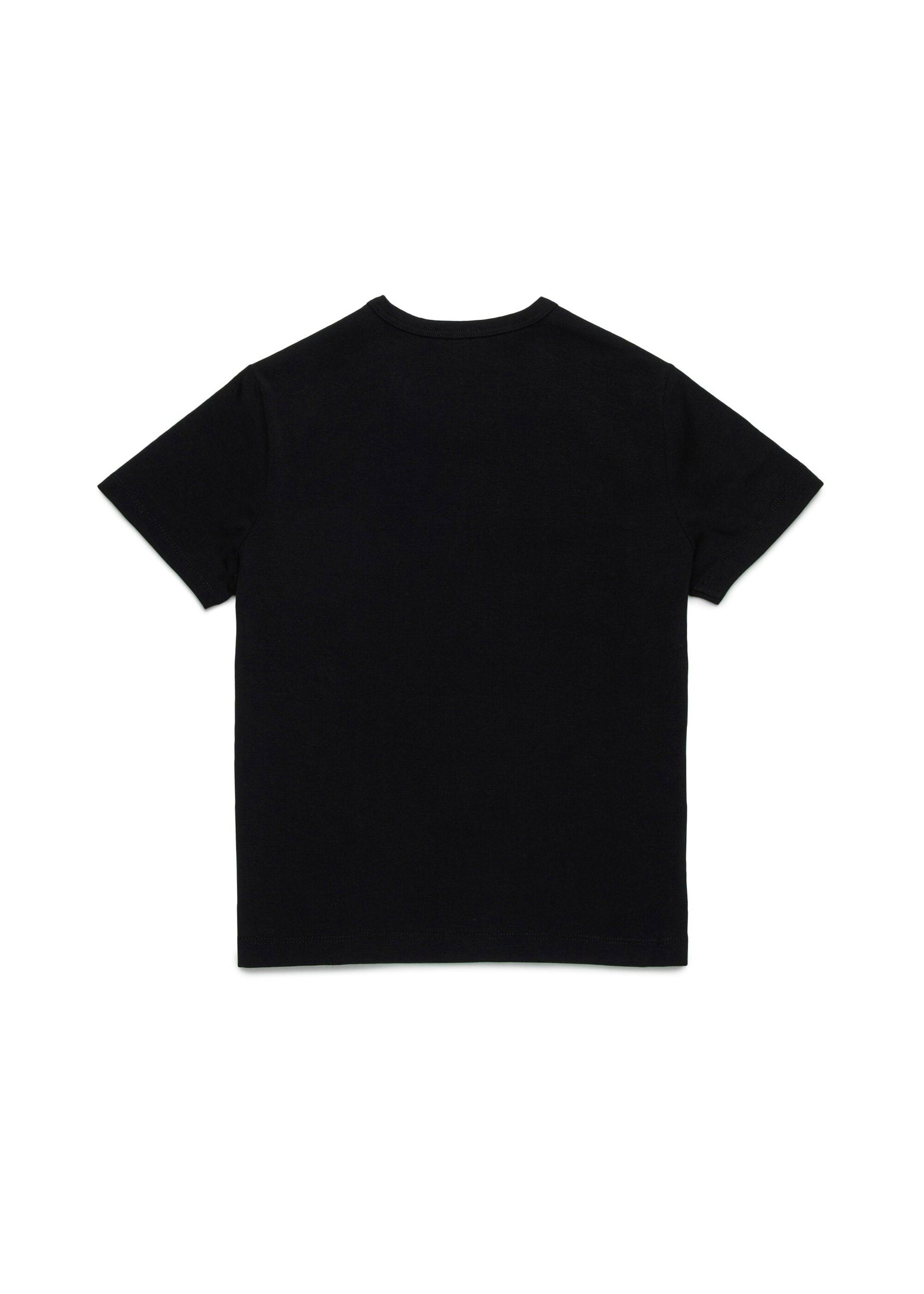 Yes London T-shirt Nera con Applcazione Logo per Bambini (retro)