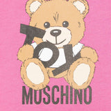 Moschino Kids Abito Fucsia con Stampa Toy per Neonate