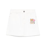Moschino Kids Gonna Panna Denim per Bambine