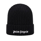 Palm Angels Kids Cappello Nero a Coste con Logo per Bambini