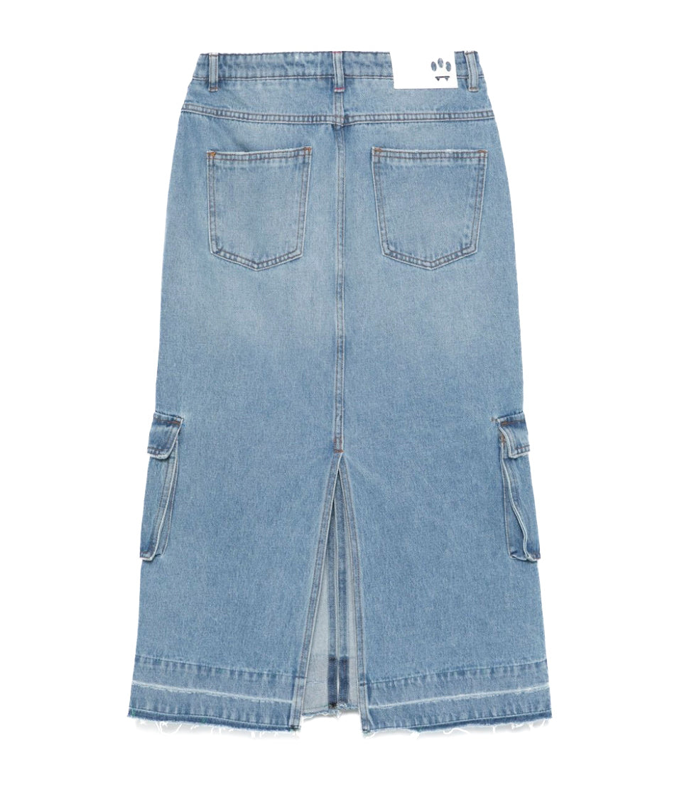 Barrow Kids Gonna Denim Cargo per Bambine (retro)