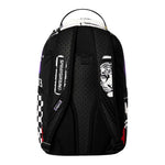 Sprayground Kids Zaino Unisex Think On It Nero e Viola con Stampa Tigre, Shark Mouth e Graffiti