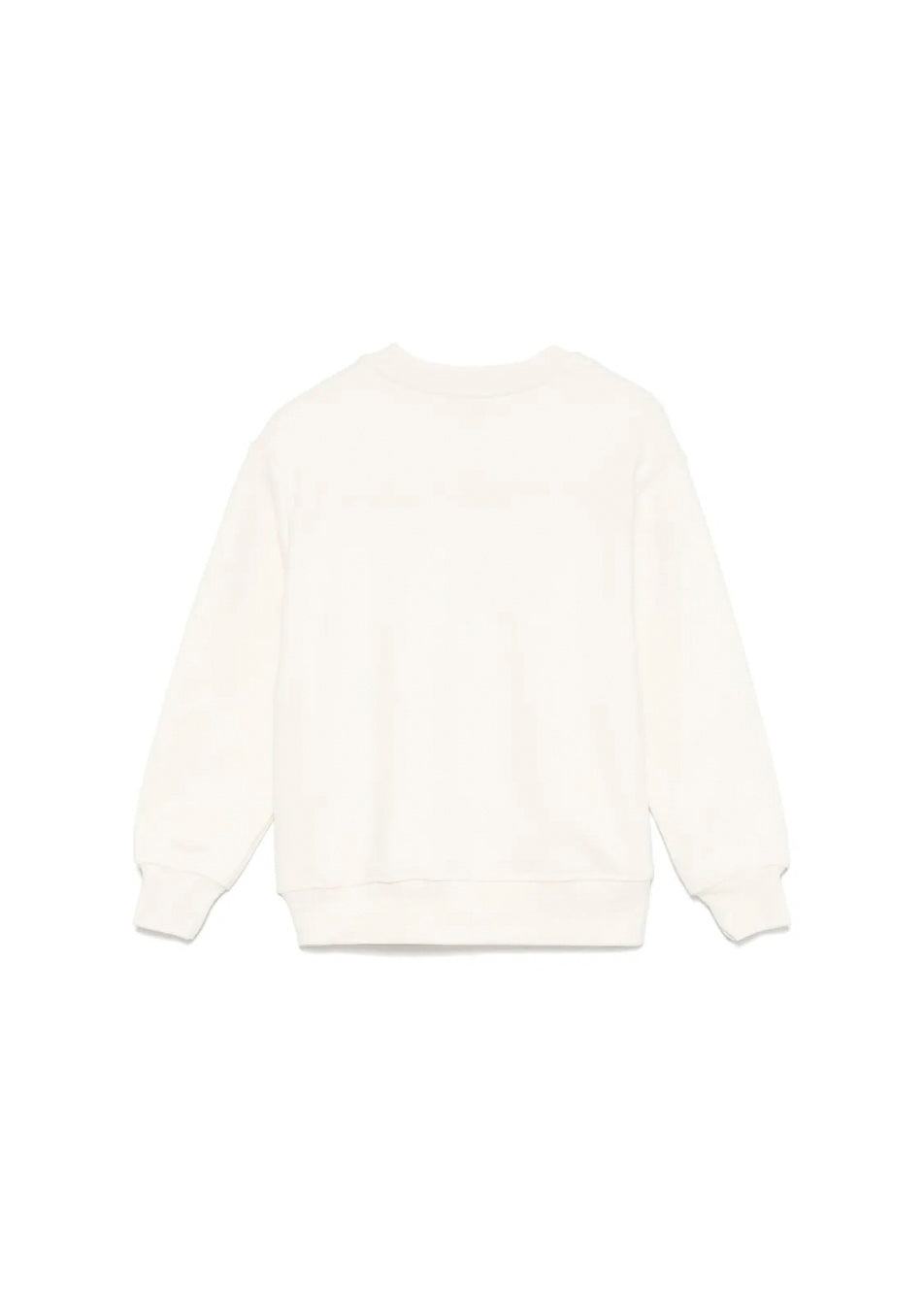 MSGM Kids Felpa Crema con Stampa per Bambini (retro)