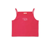 Diesel Kids Top Fucsia con Sparkling Oval D per Bambine