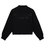 Iceberg Kids Bomber Nero College con Borchie per Bambine(retro)