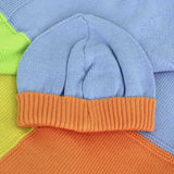 Le Coconne Cappello Azzurro/Arancio per Neonati