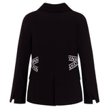Pinko Kids Giacca Nera con Logo (retro)
