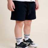 Boss Kids Sneakers Bianco/Nero con Stappo per Neonati