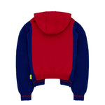 Barrow Kids Felpa Rossa con Cappuccio con Patchwork per Bambini (retro)
