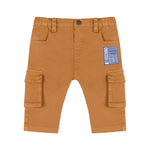 Moschino Kids Pantaloni Cammello con Tasconi per Neonati