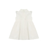 Elisabetta Franchi La Mia Bambina Abito Senza Maniche con Colletto Camicia Avorio per Neonate