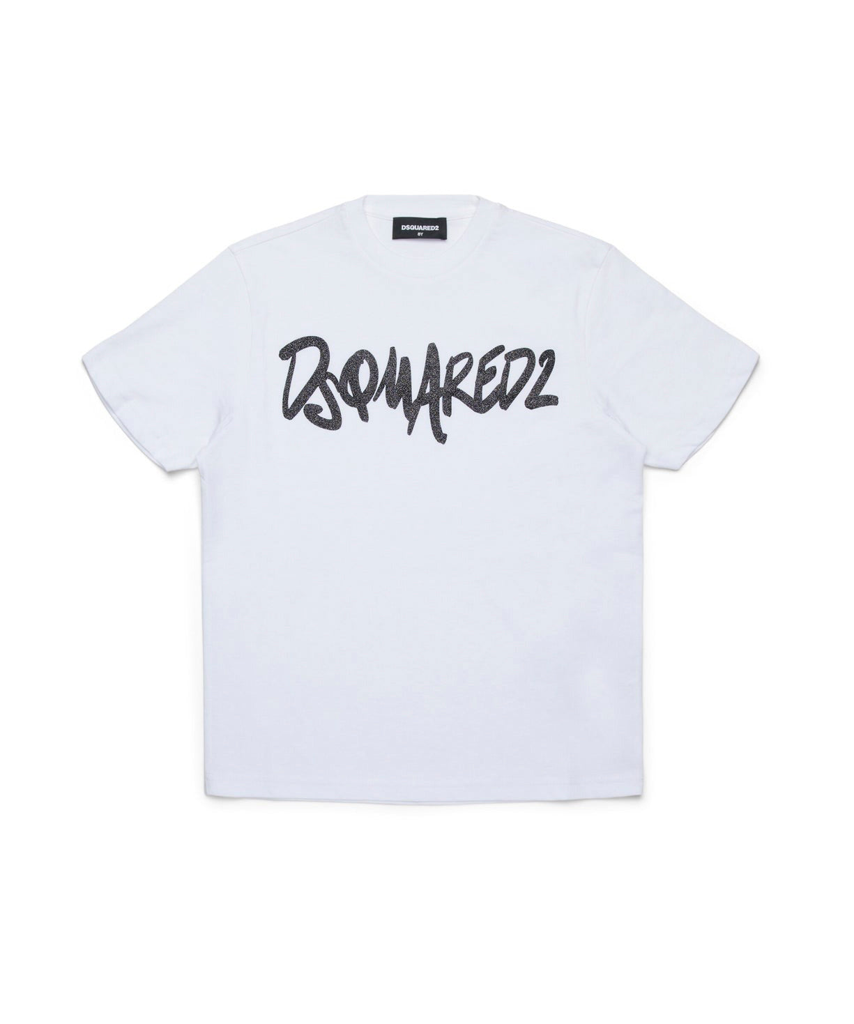 Dsquared2 Kids T-shirt Bianca con Stampa Logo per Bambini