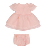 Simonetta Kids Abito Rosa da Cerimonia per Neonate