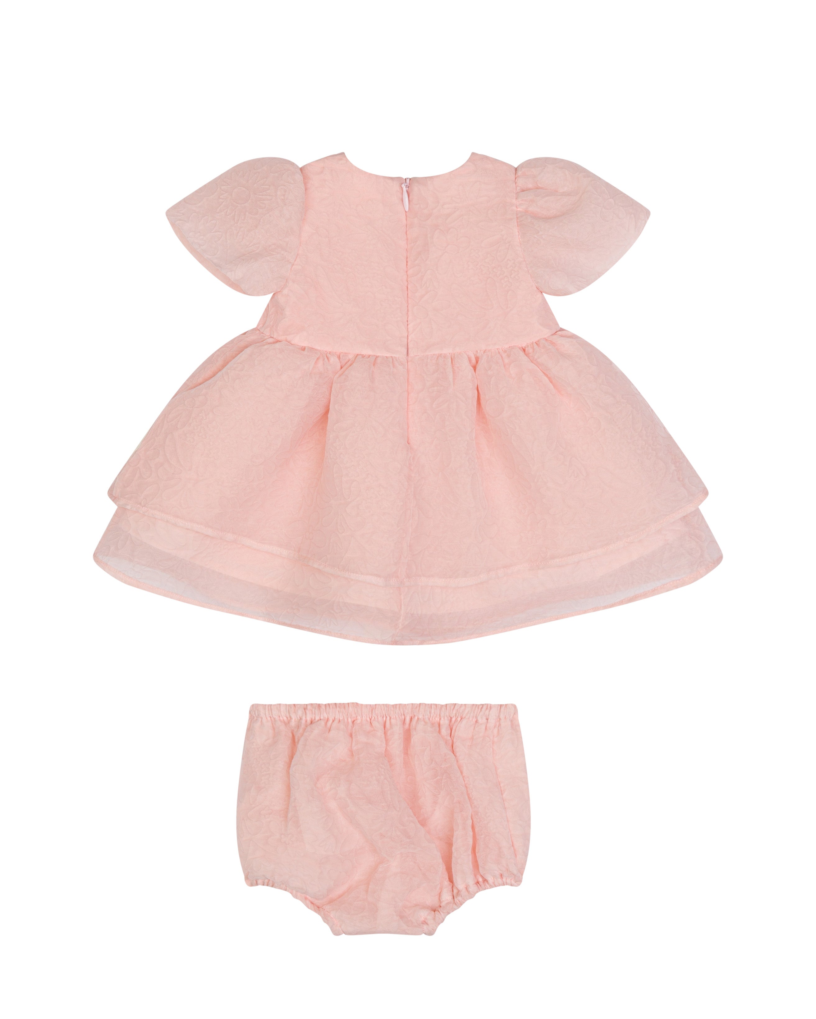 Simonetta Kids Abito Rosa da Cerimonia per Neonate