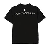 Marcelo Burlon County of Milan Kids T-Shirt Nero con Stampa per Bambini