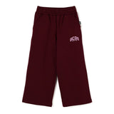 GCDS Kids Pantaloni in Felpa Bordeaux con Logo per Bambine