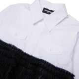 Dsquared2 Kids Camicia Bianco con Volant per Bambine