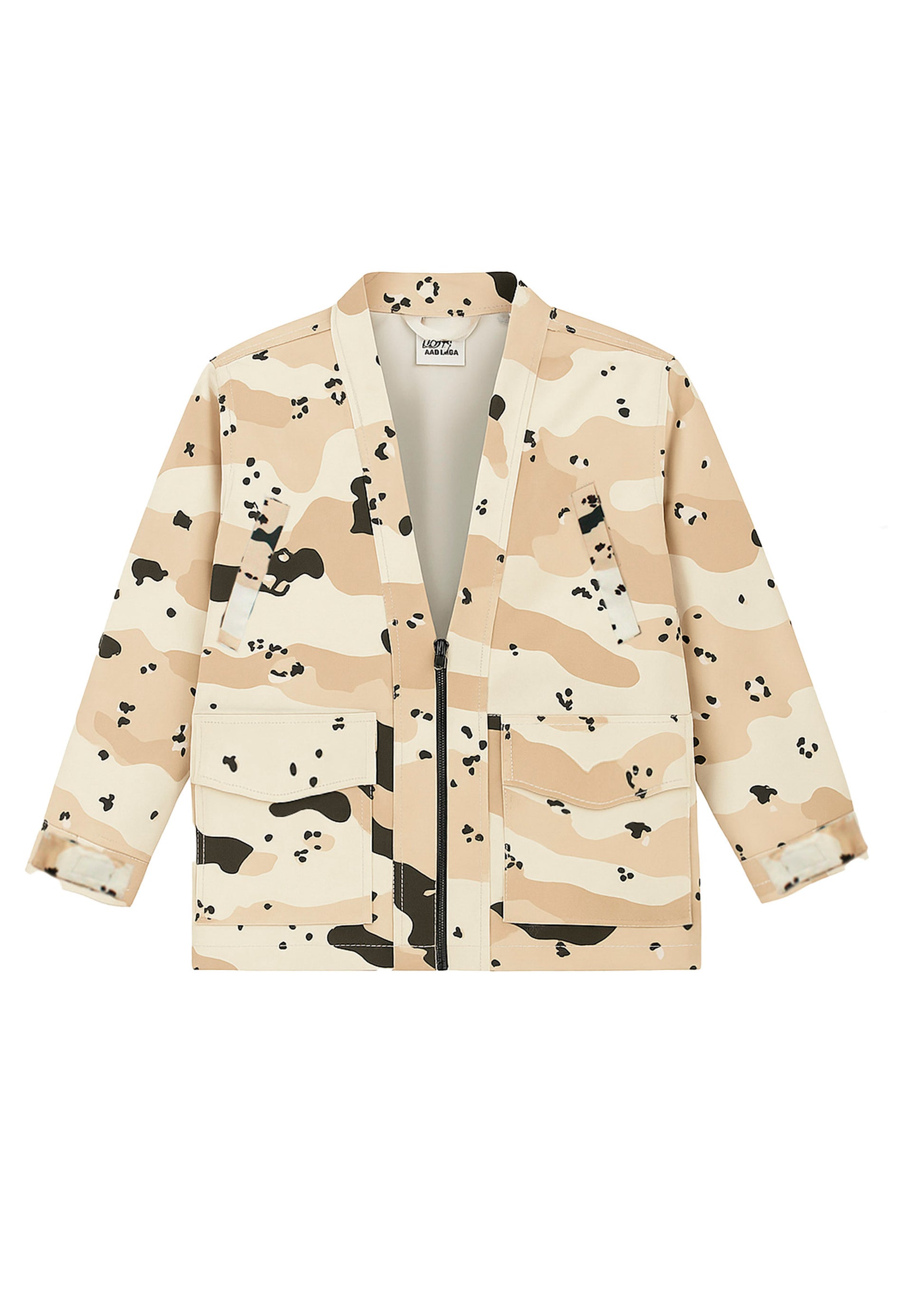 Mood One Beige Patterned Kimono Jacket for Kids