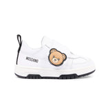 Moschino Kids Sneakers Bianco con Logo Teddy Unisex
