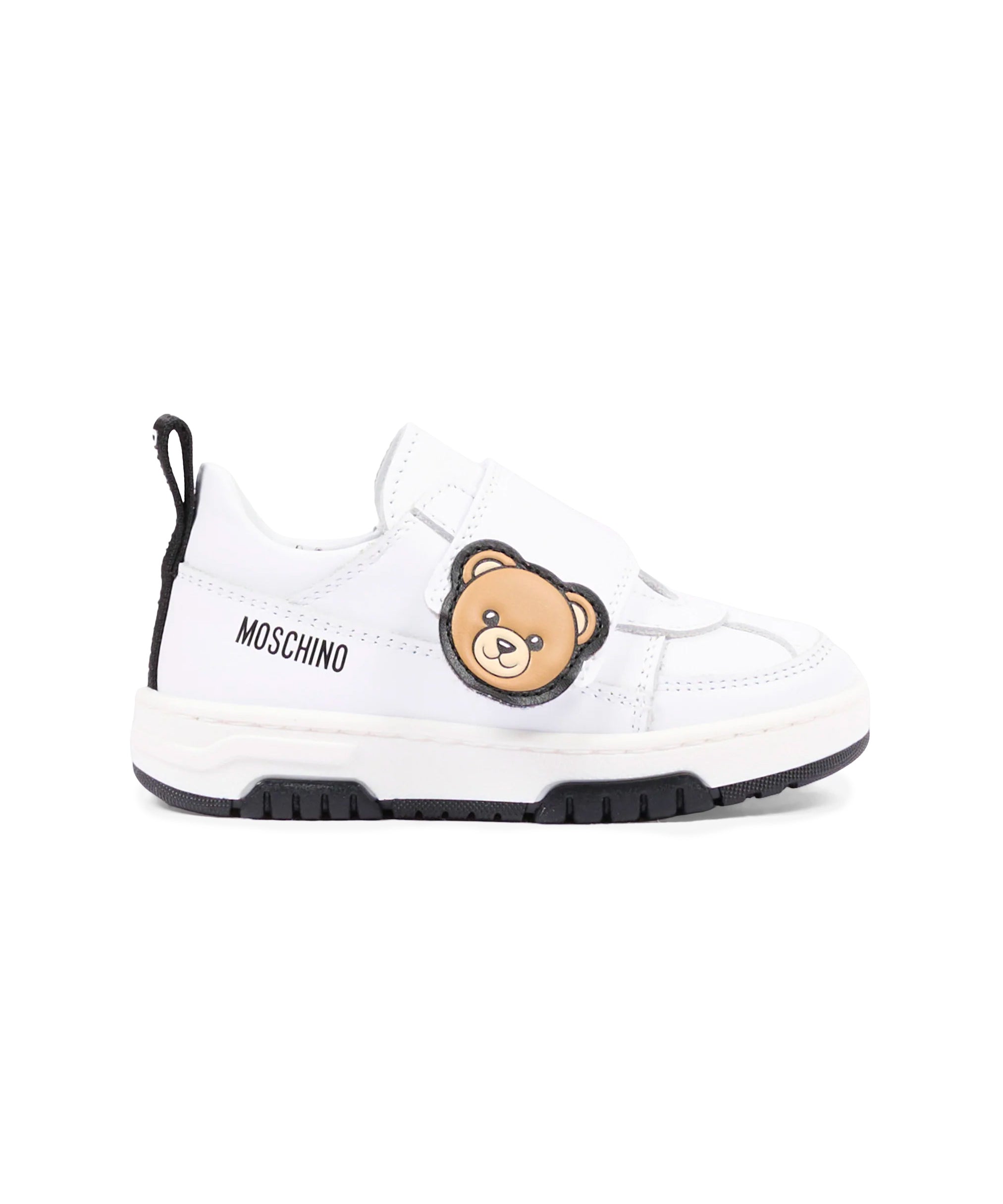 Moschino Kids Sneakers Bianco con Logo Teddy Unisex