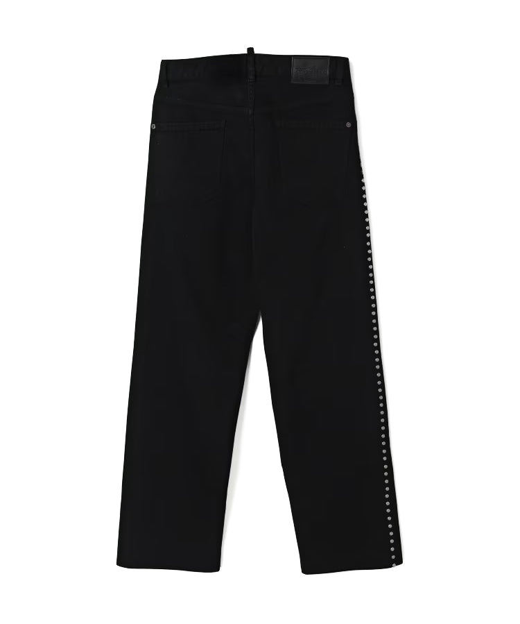 Dsquared2 Kids Jeans Nero con Borchie per Bambini